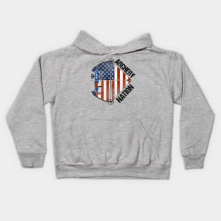 Archery Nation American Flag Kids Hoodie